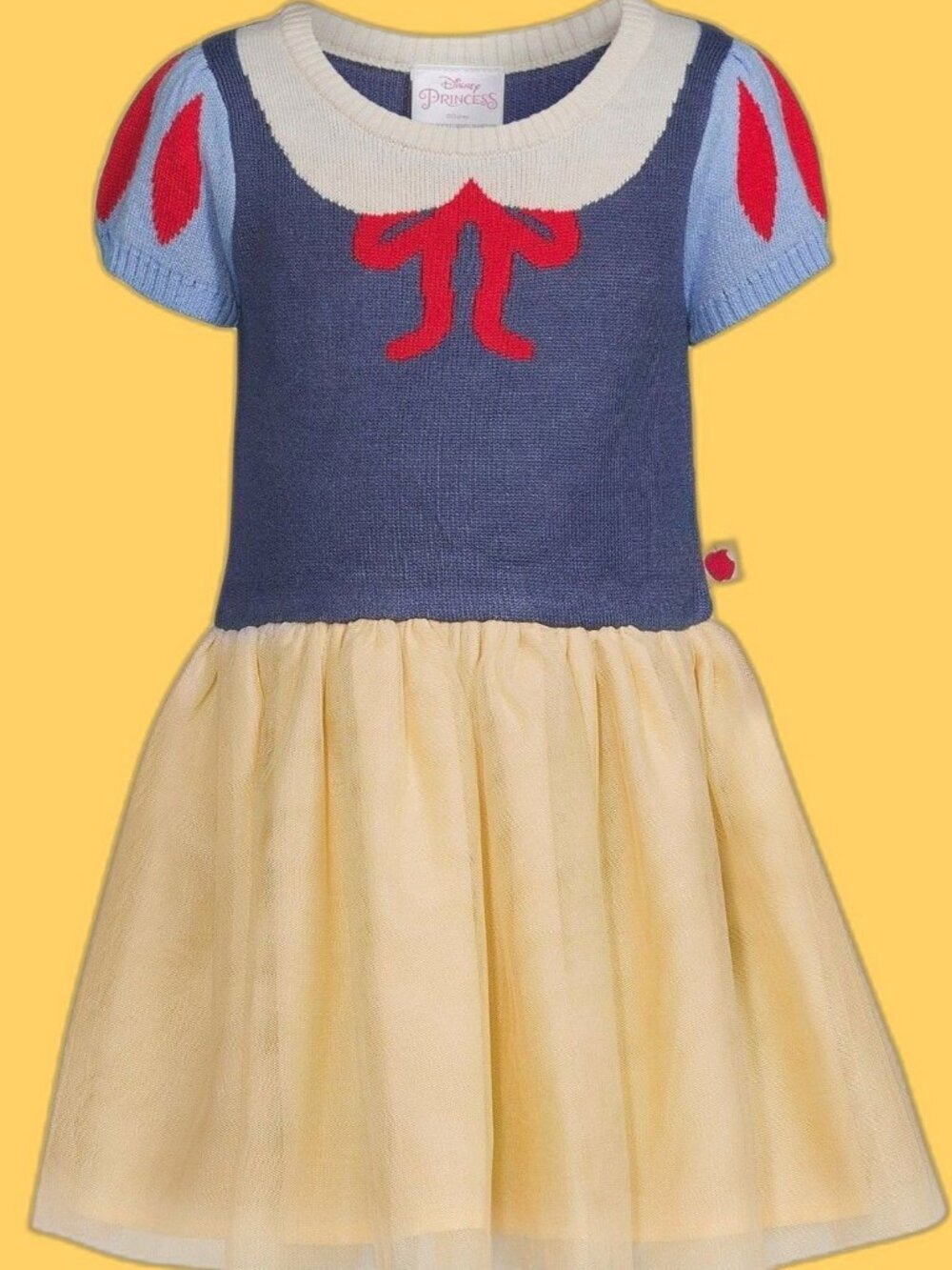 NWT Disney Princess Snow White Cosplay Sweater Dress Baby Girl 18M